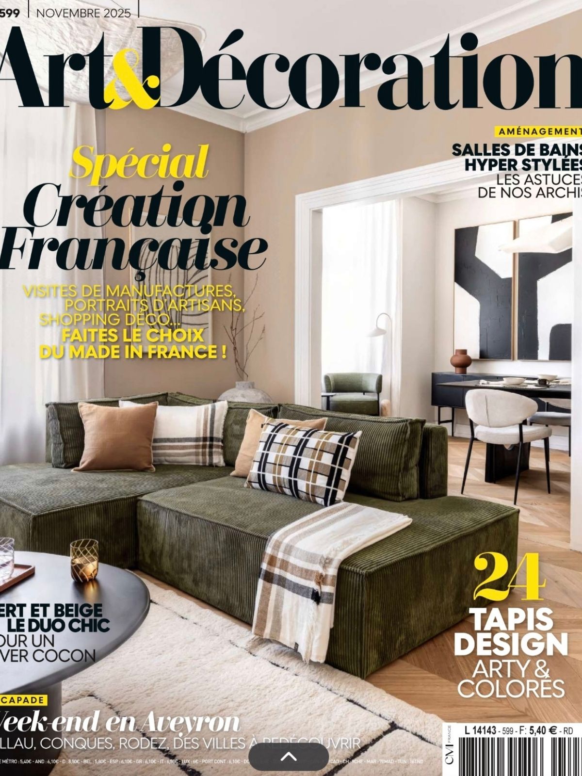 Tomète dans le ART & DÉCORATION de novembre 2025