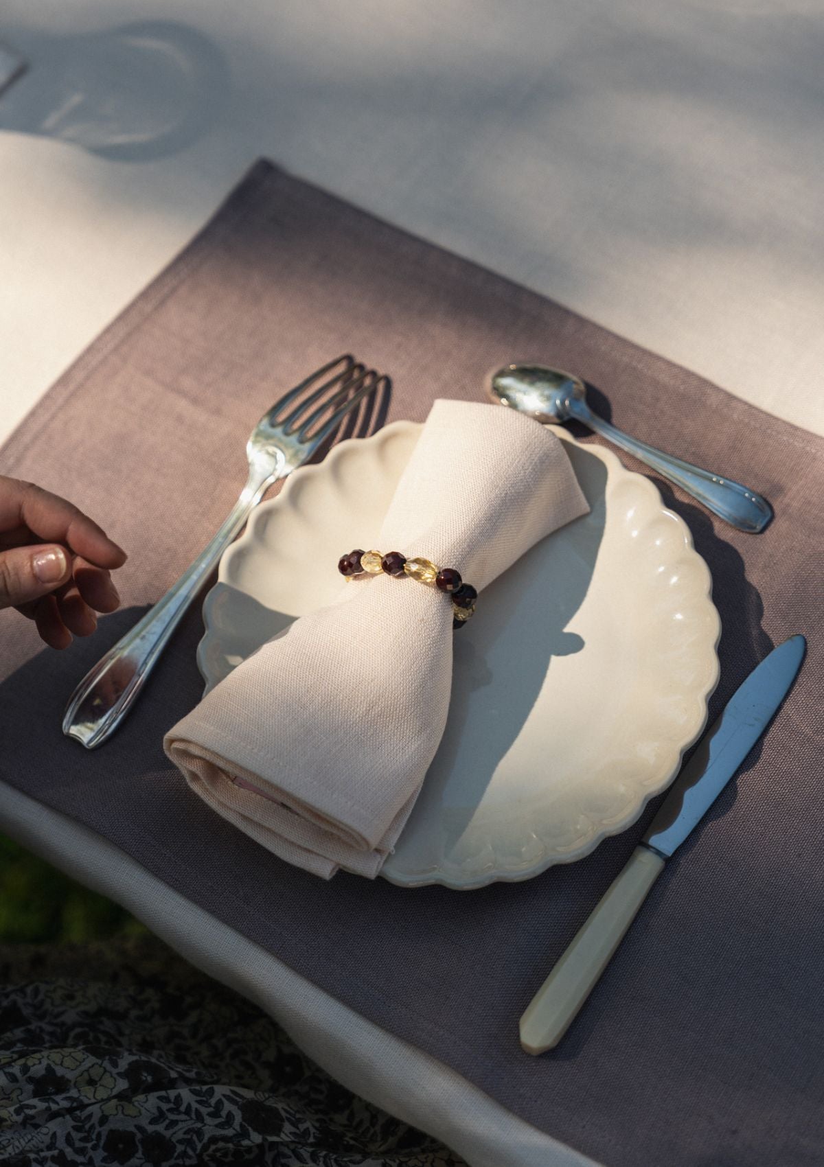 Cabilock 4 Pièces Rond De Serviette Décor Larme La Commode