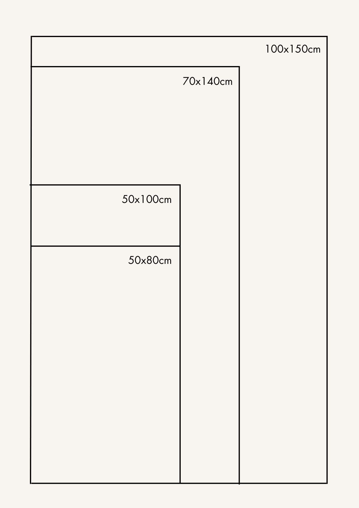 La serviette de bain ondulée en coton ivoire & noir