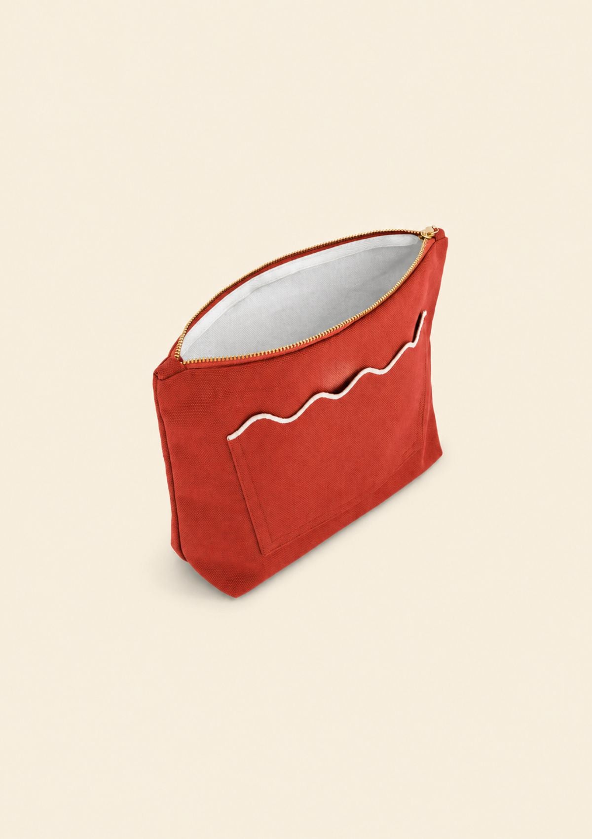La pochette Ondes Rouge & Blanc