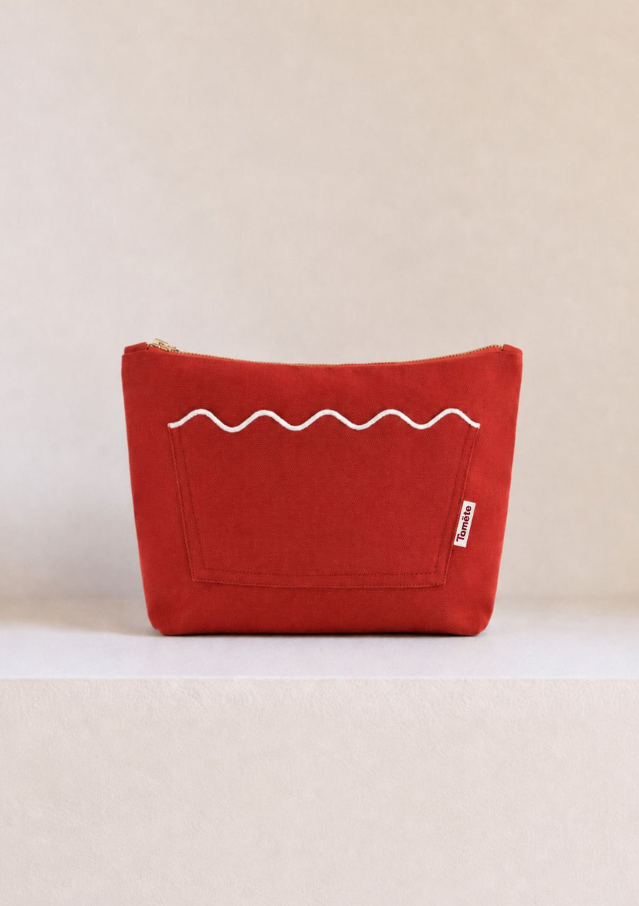 La pochette Ondes Rouge & Blanc