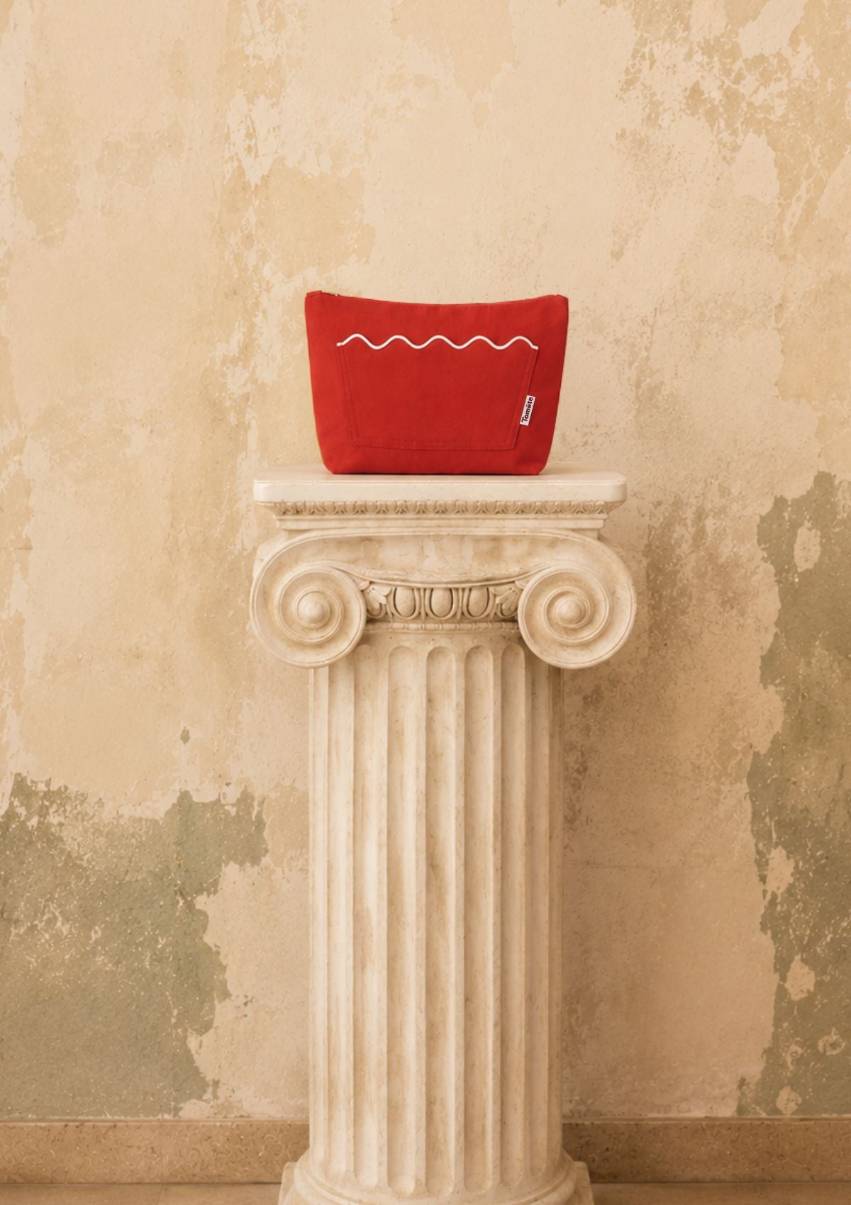 La pochette Ondes Rouge & Blanc
