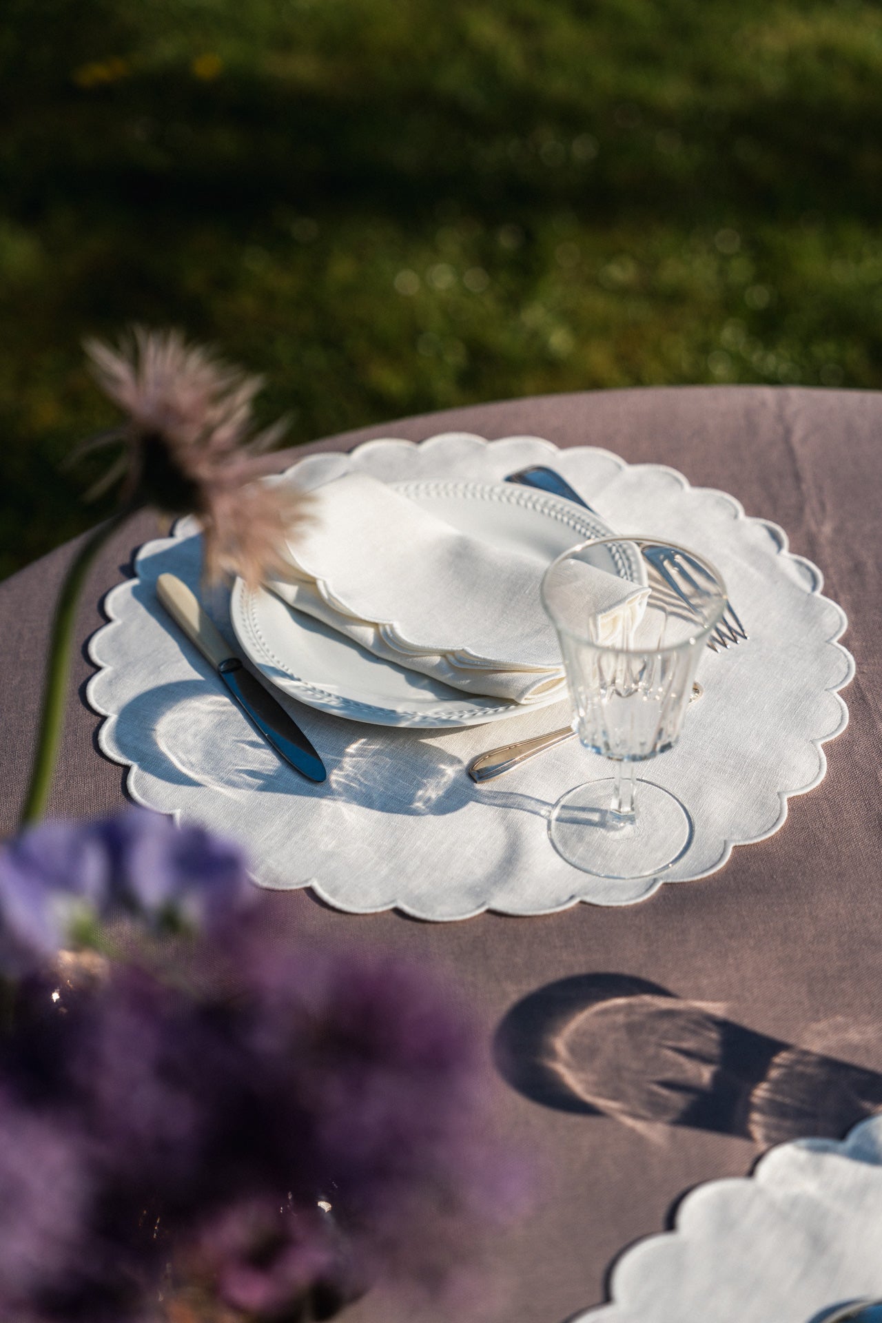 La nappe en lin Vieux rose