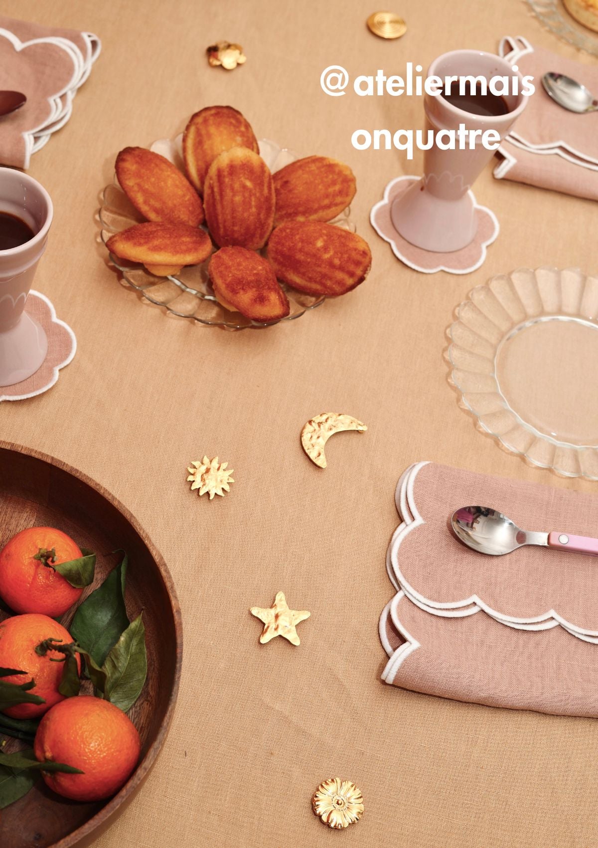 Les porte-couteaux bijoux or (lot de 6)
