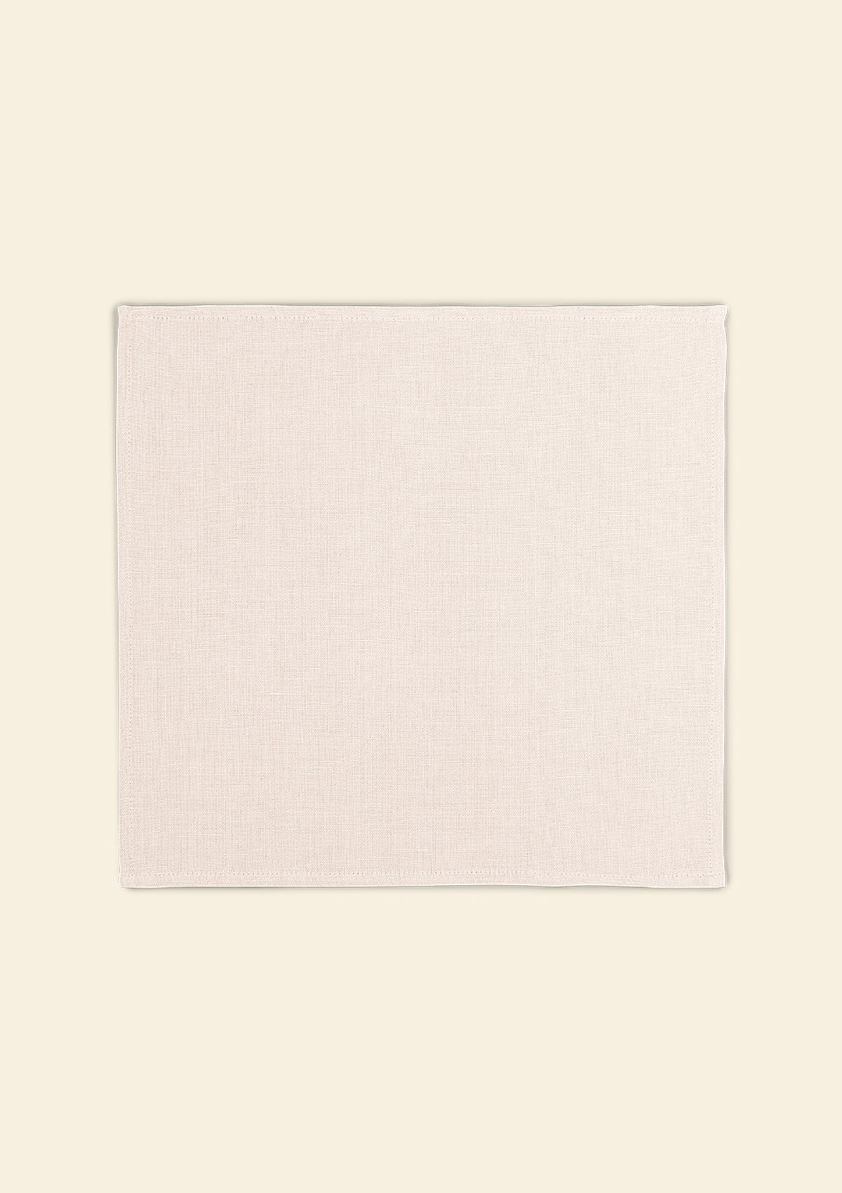 La serviette de table en lin Ivoire