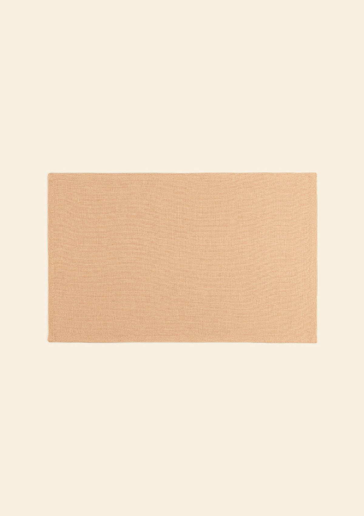 Customizable ivory thick linen placemat