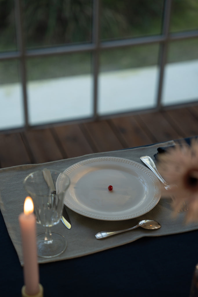 The water green linen placemat