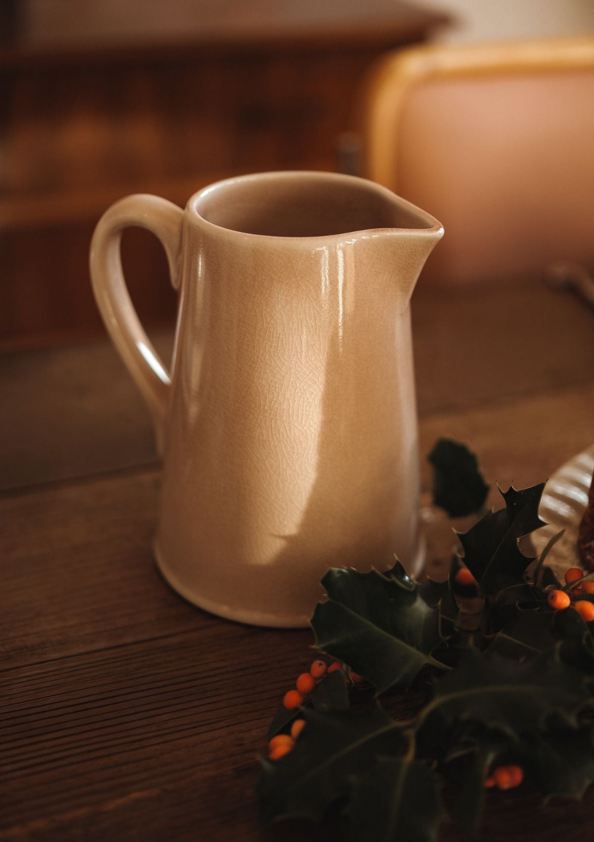 Jars x Tomète - coffret pichet rose et dessous de verre ivoire & vert