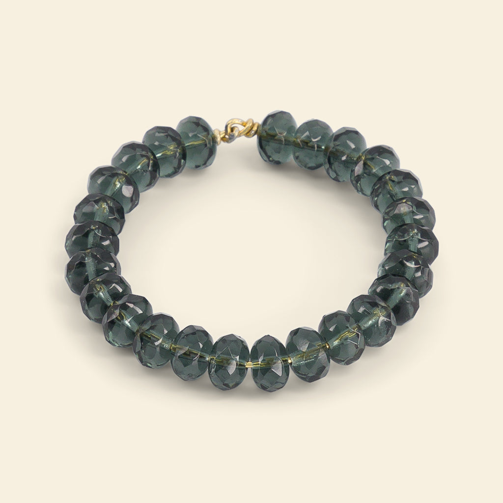 Les ronds de serviette bijoux perles Ivoire & Bleu