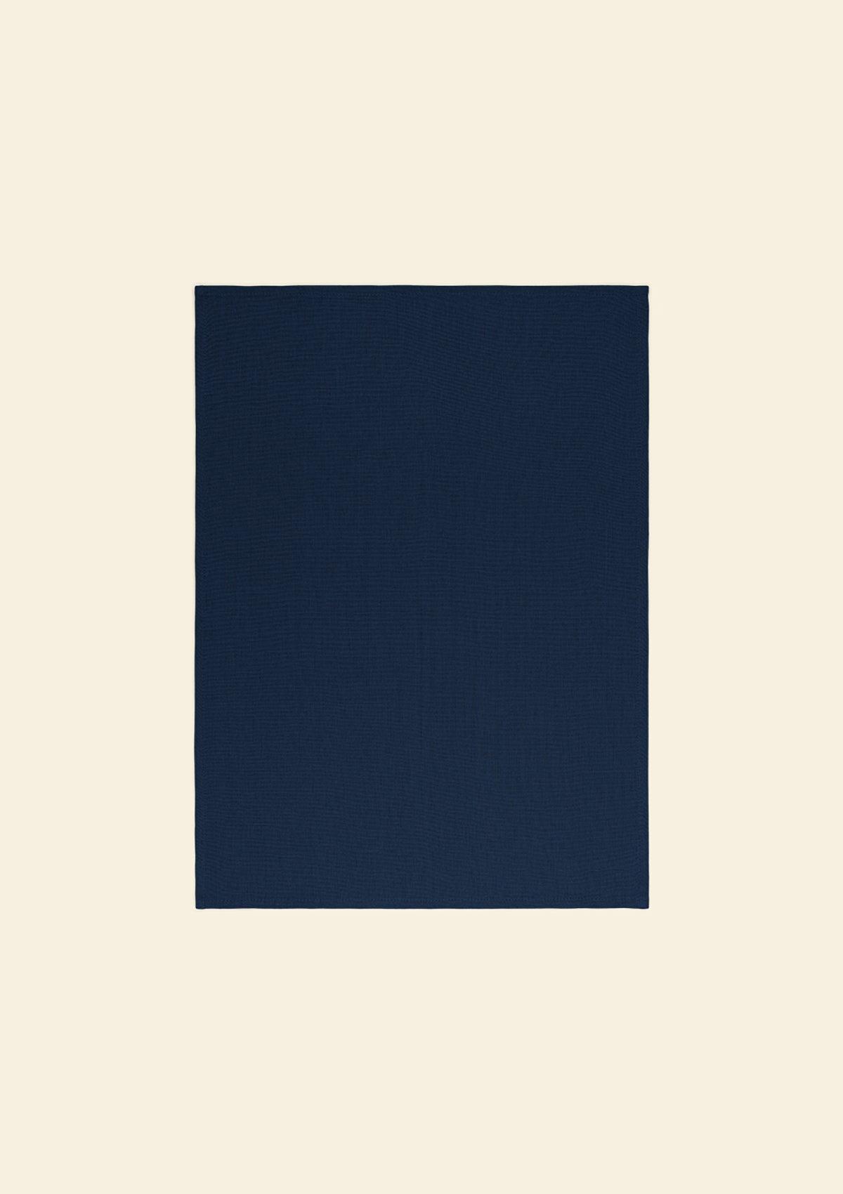Mineral blue linen tea towel
