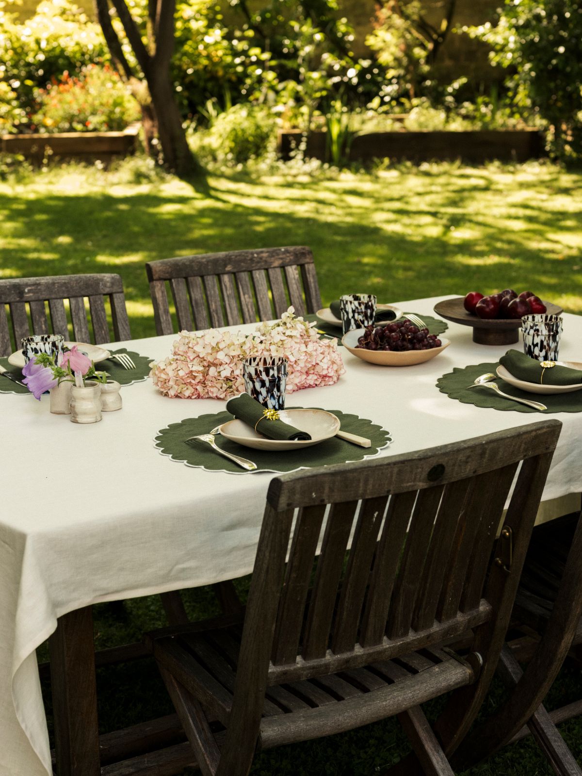 La table vert forêt