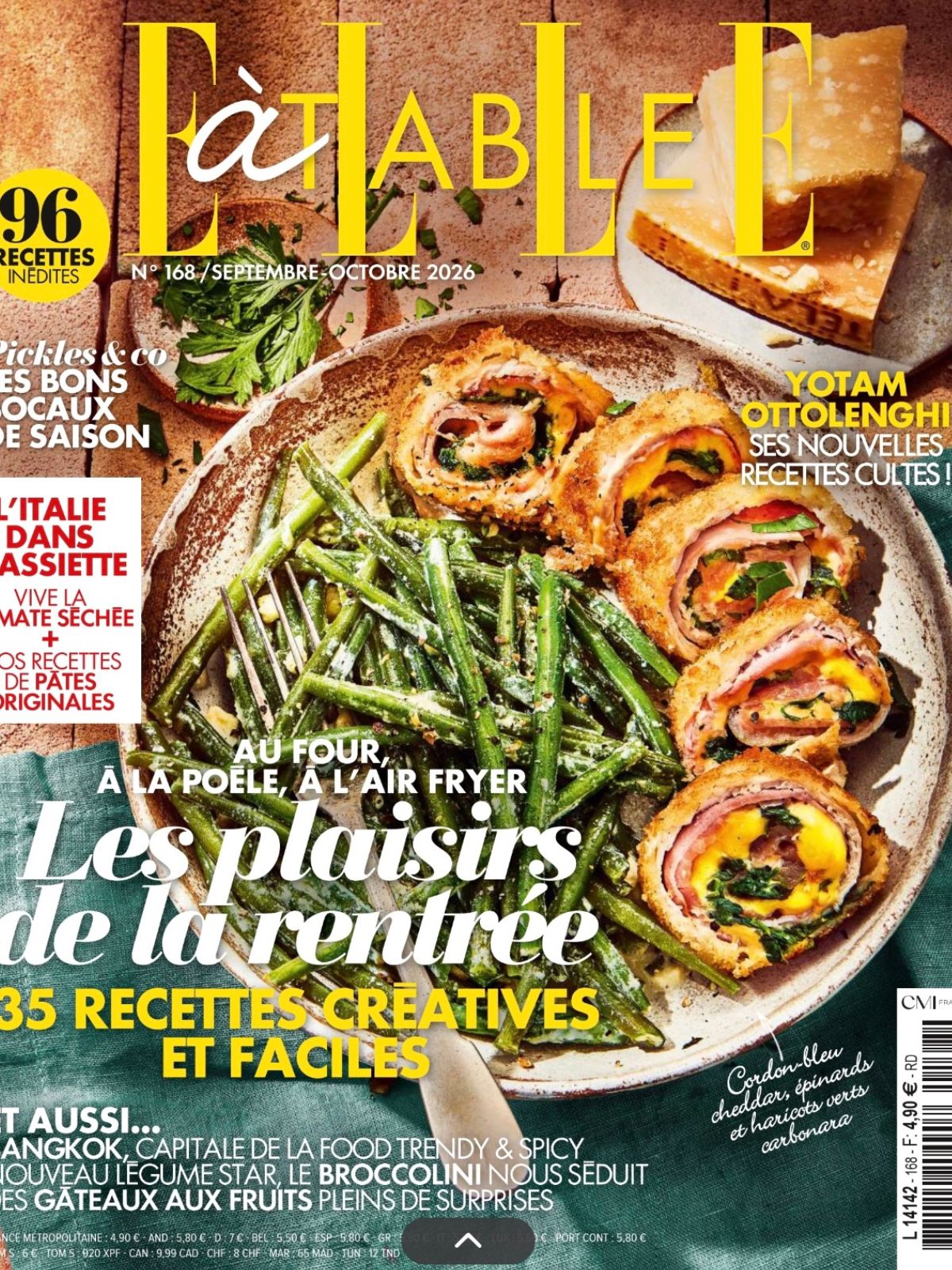 Tomète dans le Elle à table de septembre 2026