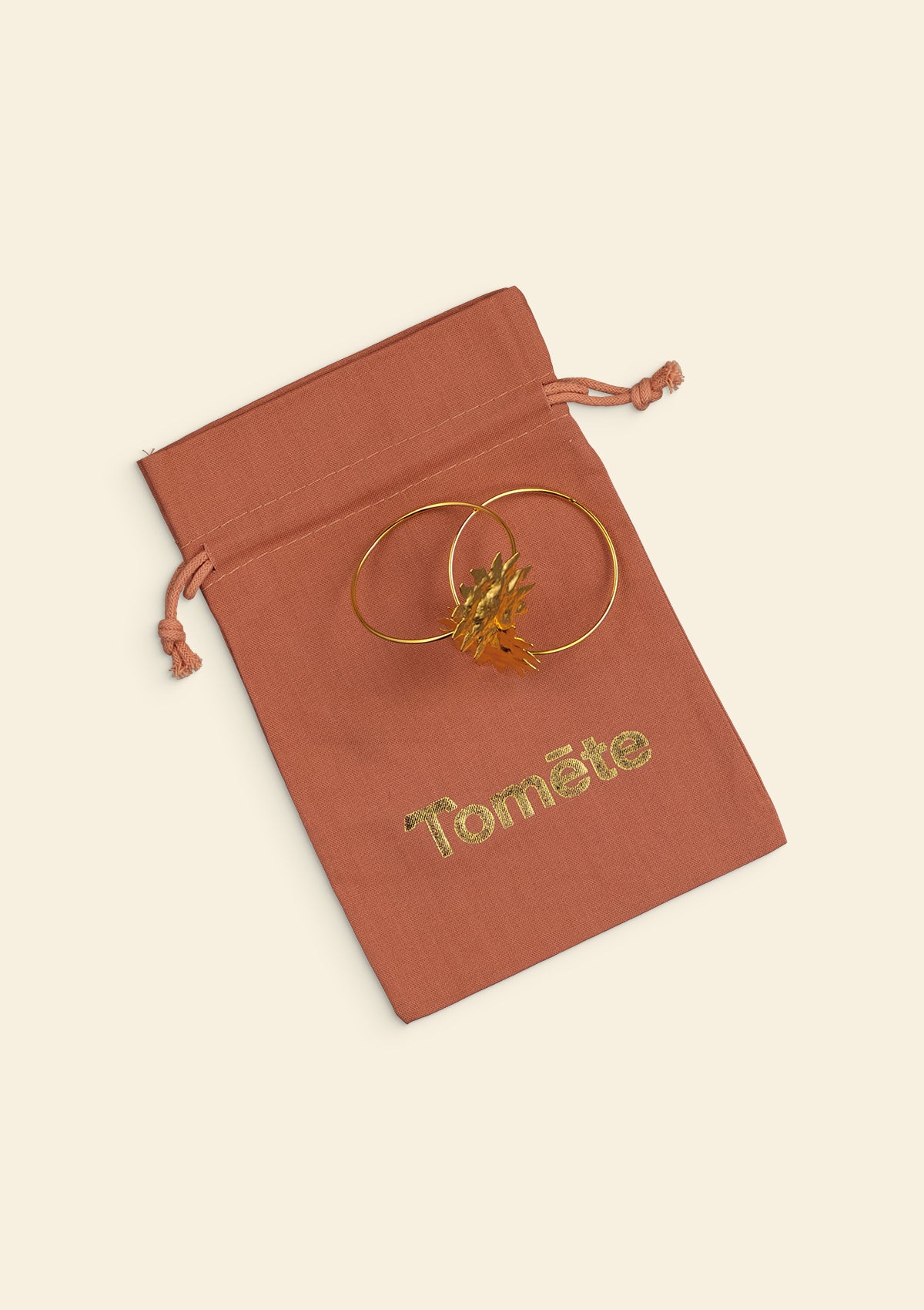 The Sun gold jewelry napkin ring