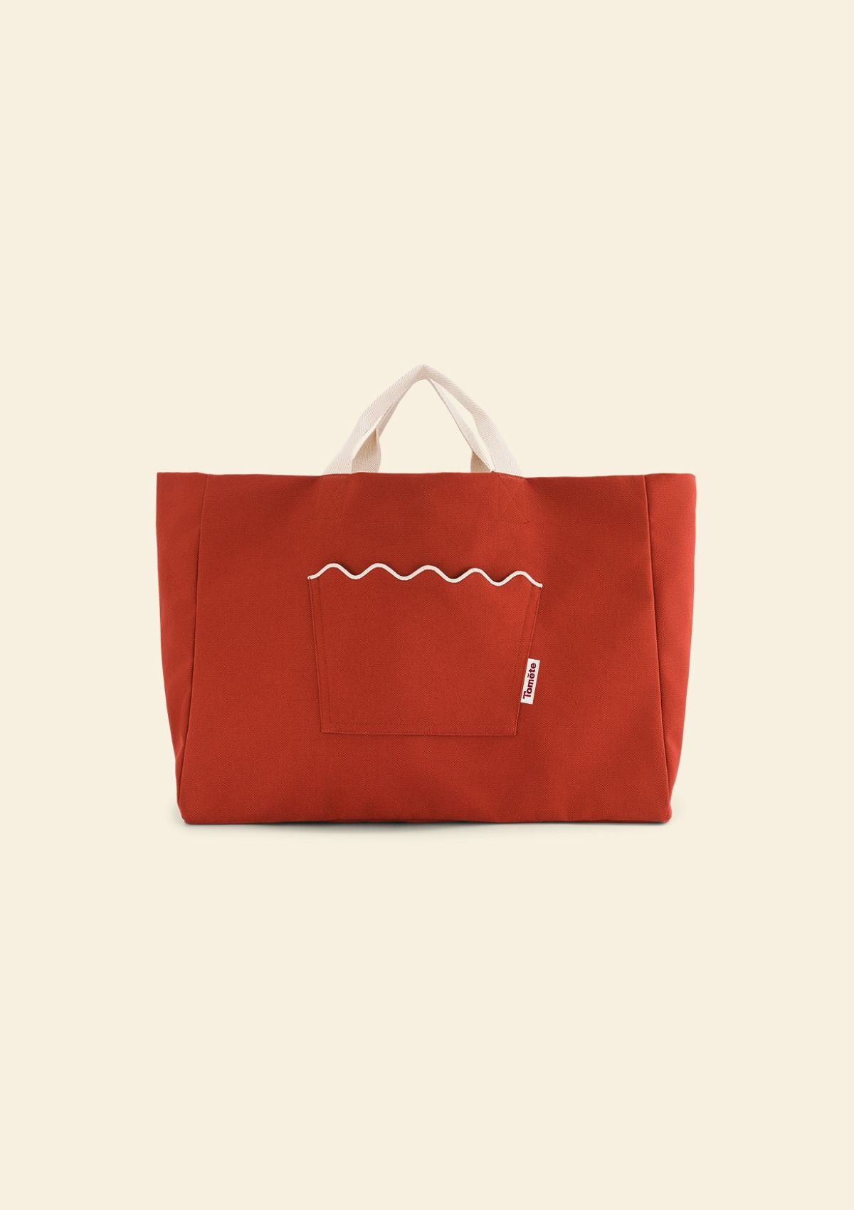 Le cabas Ondes Rouge & Blanc