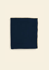 Navy thick linen tablecloth