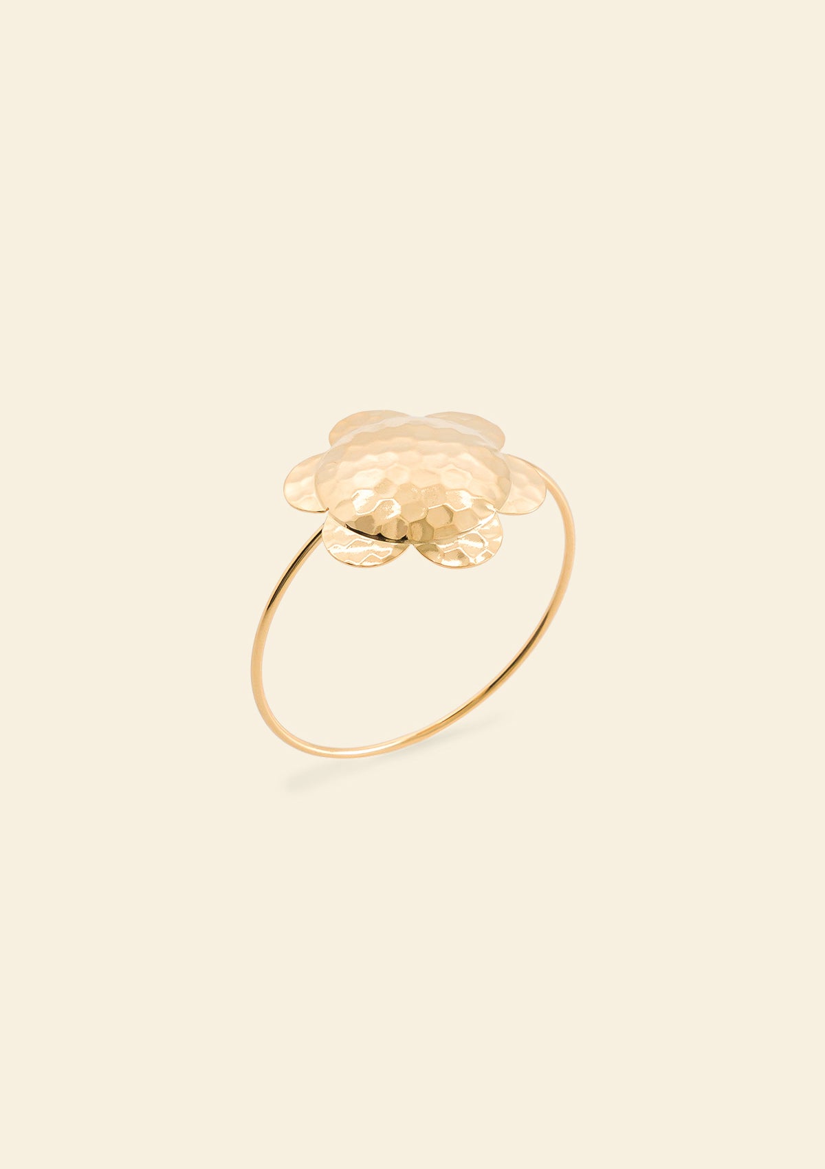 The Flower gold jewelry napkin ring