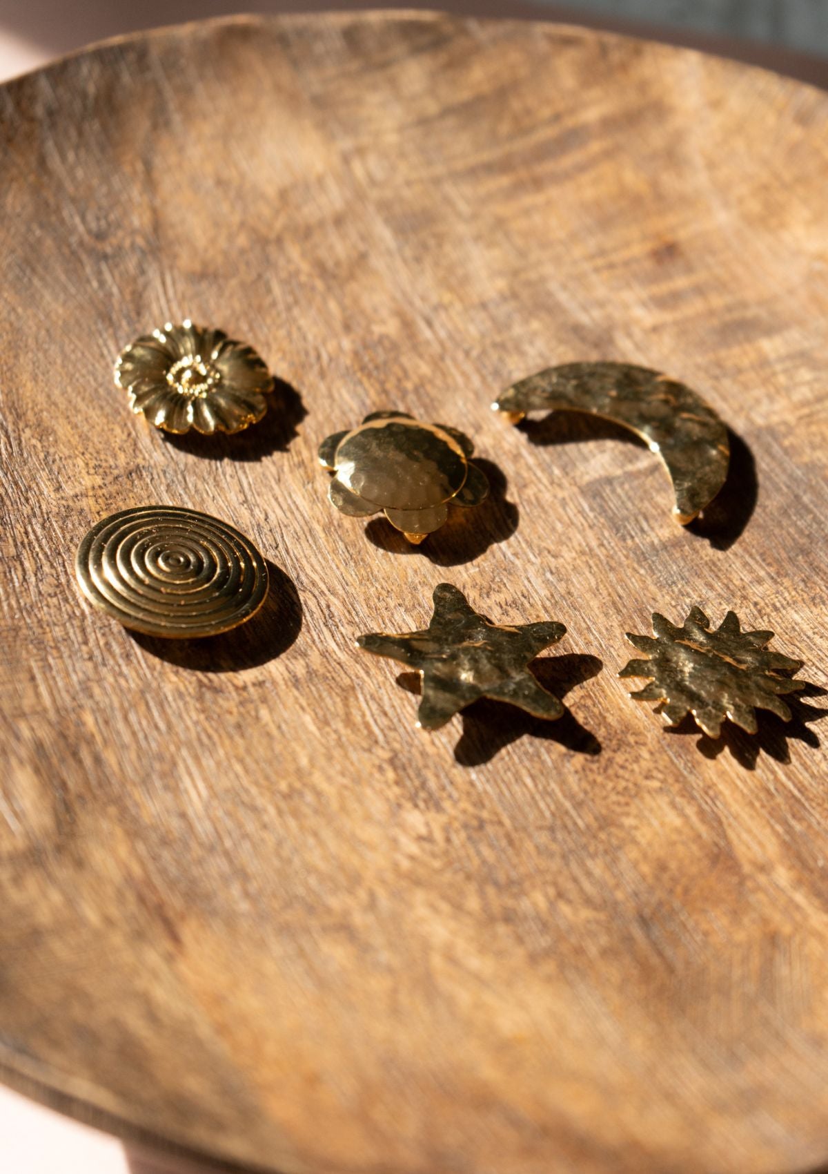 Gold jewelry napkin rings