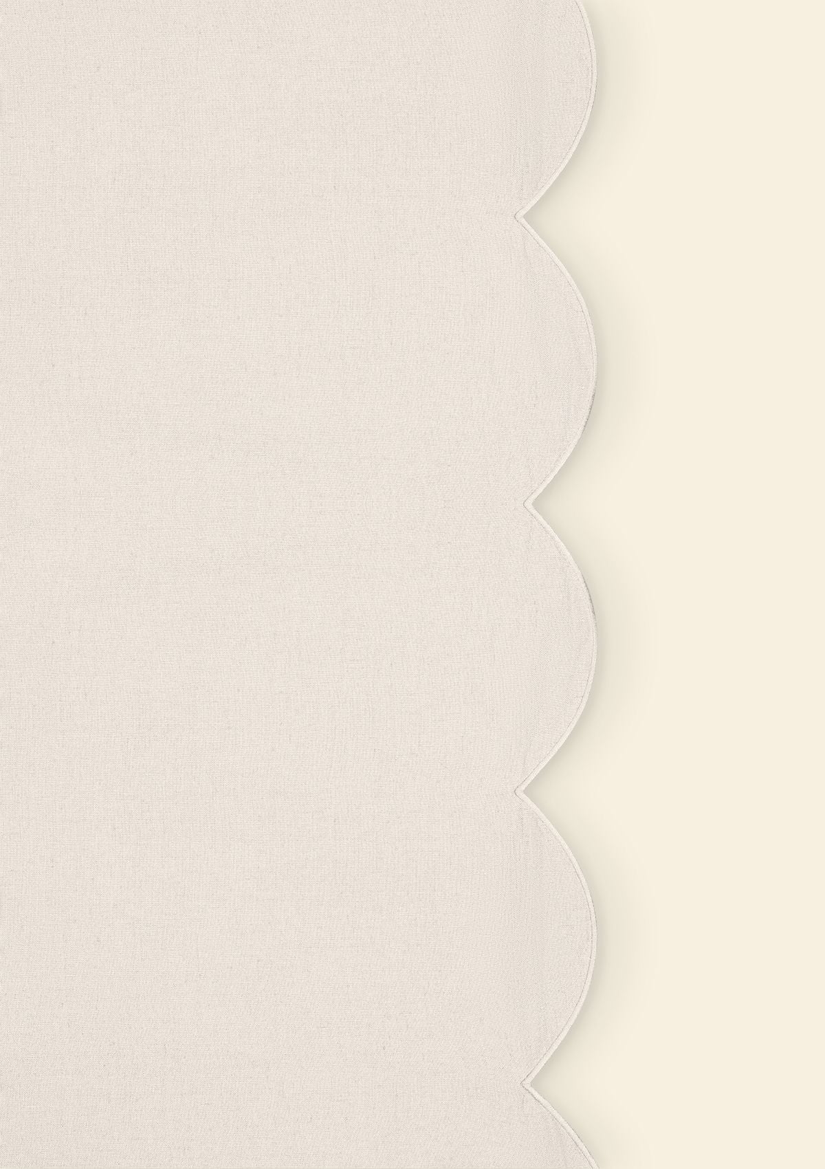 PRÉCOMMANDE | La nappe festonnée en lin Ivoire