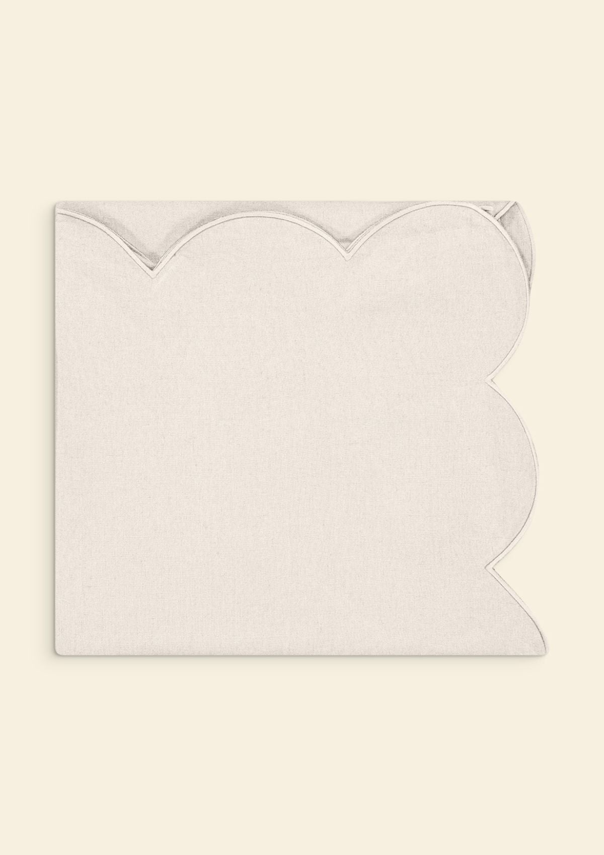 PRÉCOMMANDE | La nappe festonnée en lin Ivoire