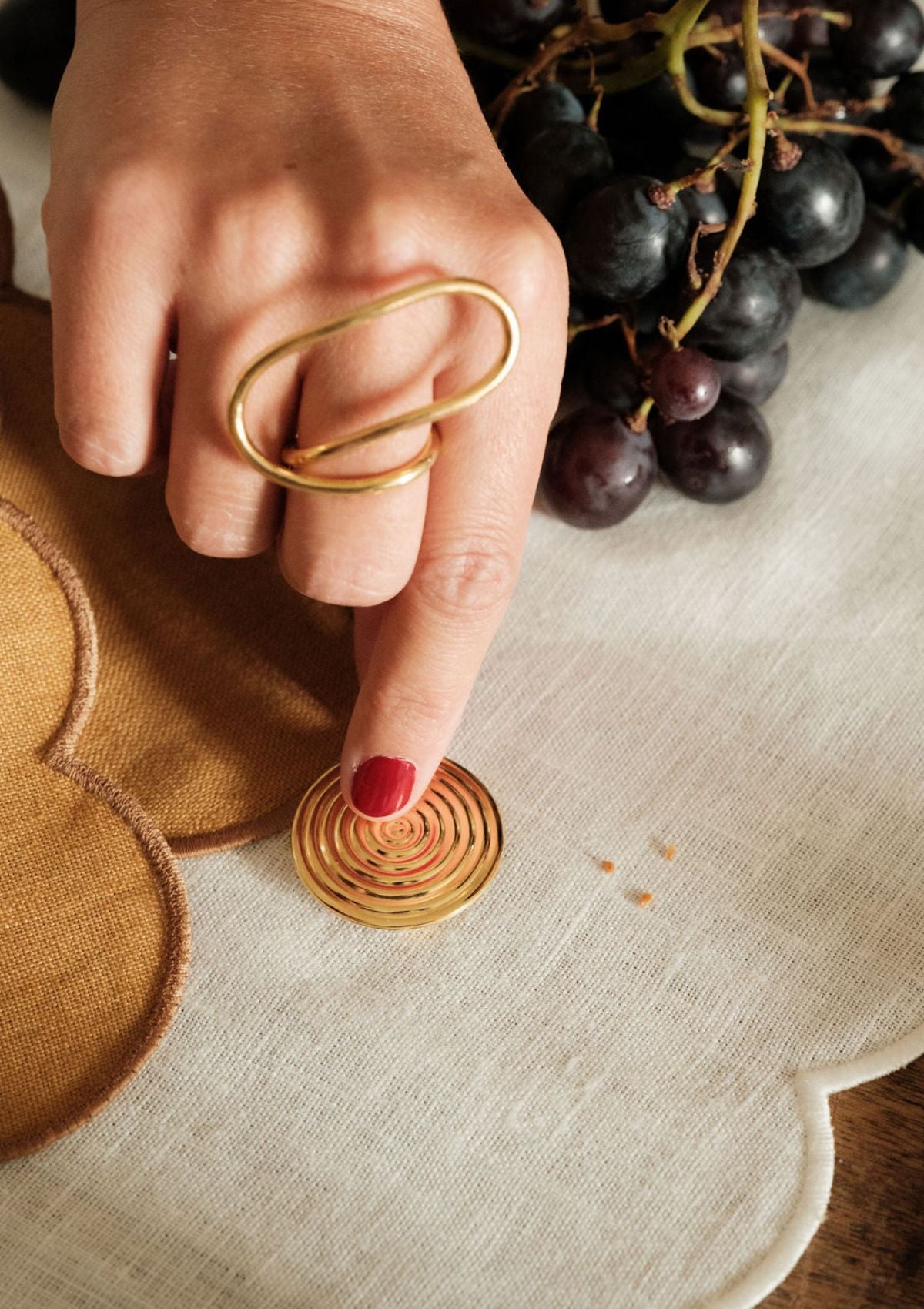 Les porte-couteaux bijoux or (lot de 6)