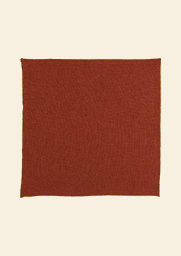 Thick linen napkins (set of 2) Terracotta