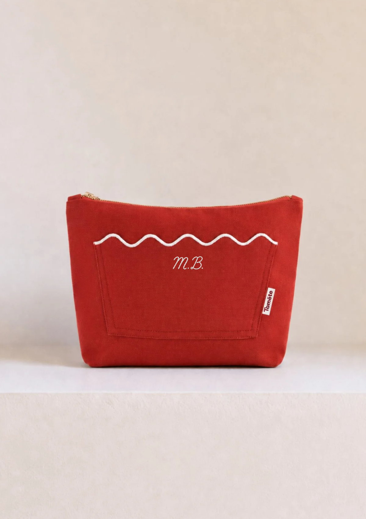 La pochette Ondes Rouge & Blanc
