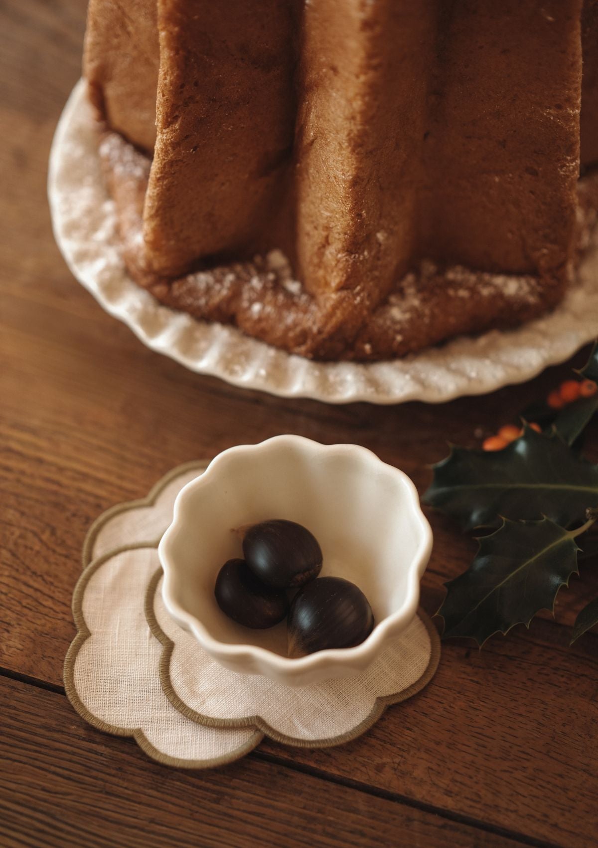 Jars x Tomète - coffret pichet rose et dessous de verre ivoire & vert