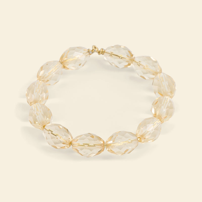 Jeweled napkin rings (set of 4) Ocher & Daffodil
