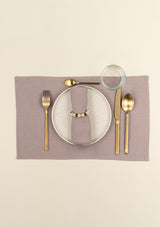 The Old pink linen placemat