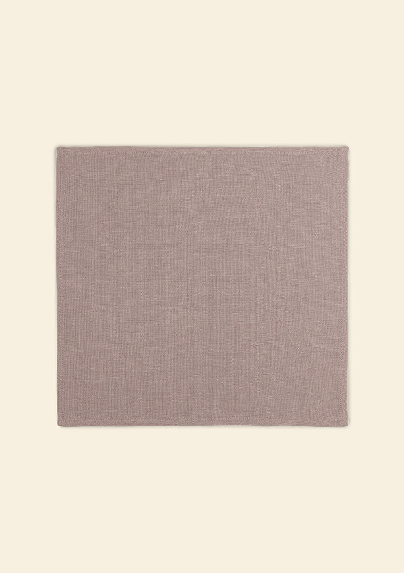 Customizable old pink thick linen napkin